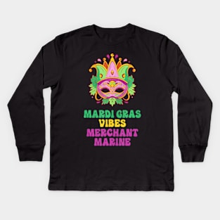 Merchant  Mardi Gras Kids Long Sleeve T-Shirt